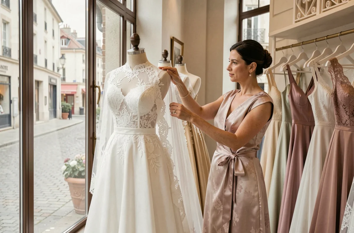 Boutique Églantine Mariages et Cérémonies à Tours avec robes de mariée et de soirée