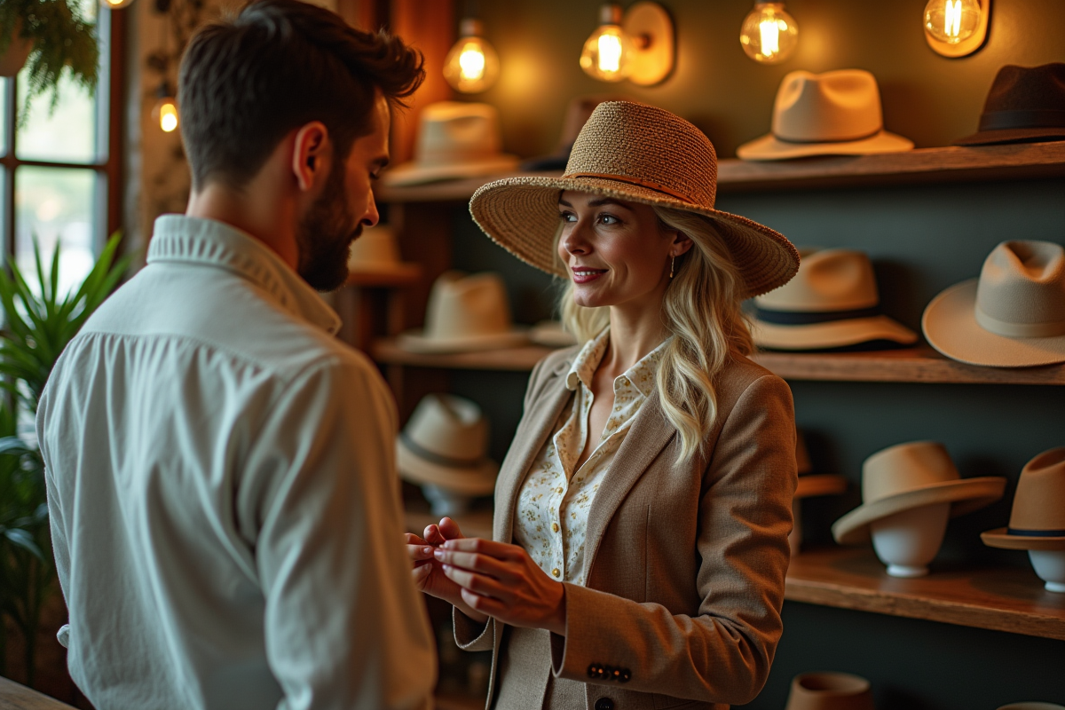 vendeur chapeaux