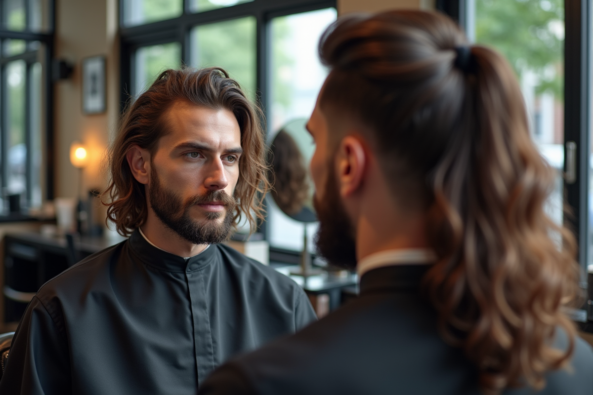 homme cheveux